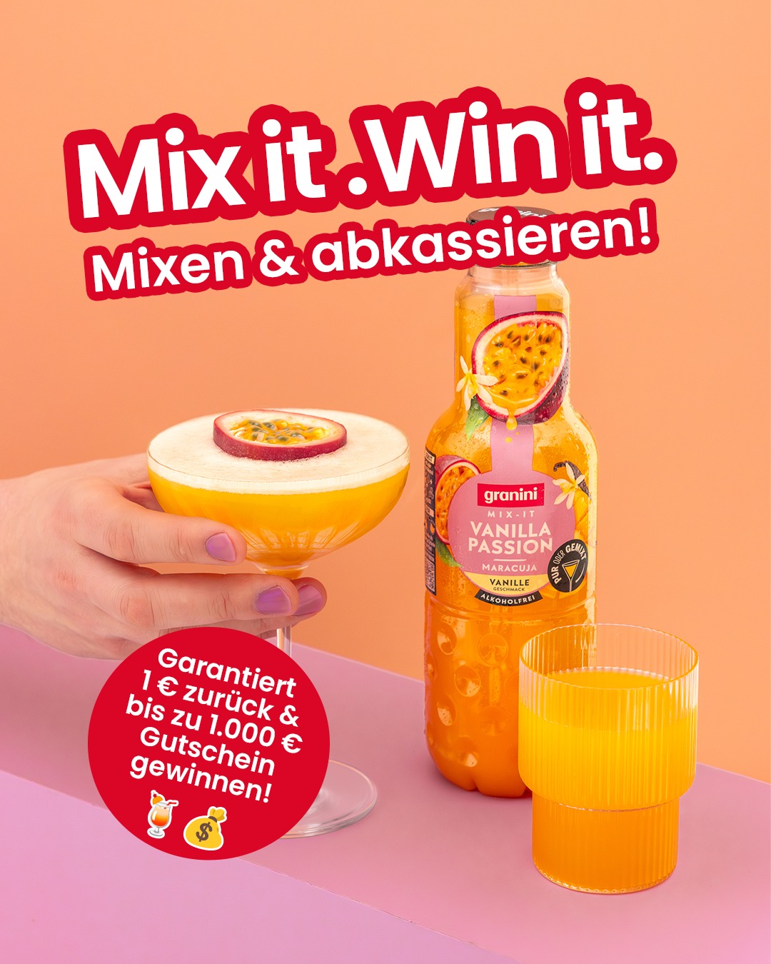 granini Facebook ad: Wir machen deinen nächsten Drink-Abend zum absoluten…