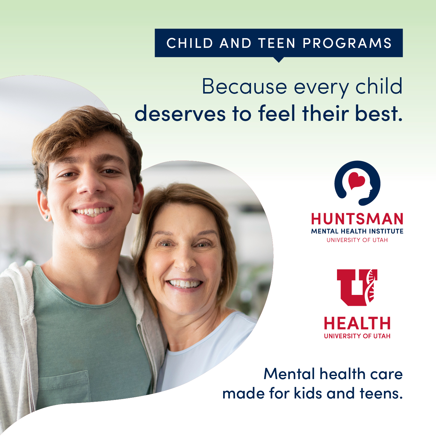 Huntsman Mental Health Institute Facebook ad from Jan 8, 2026