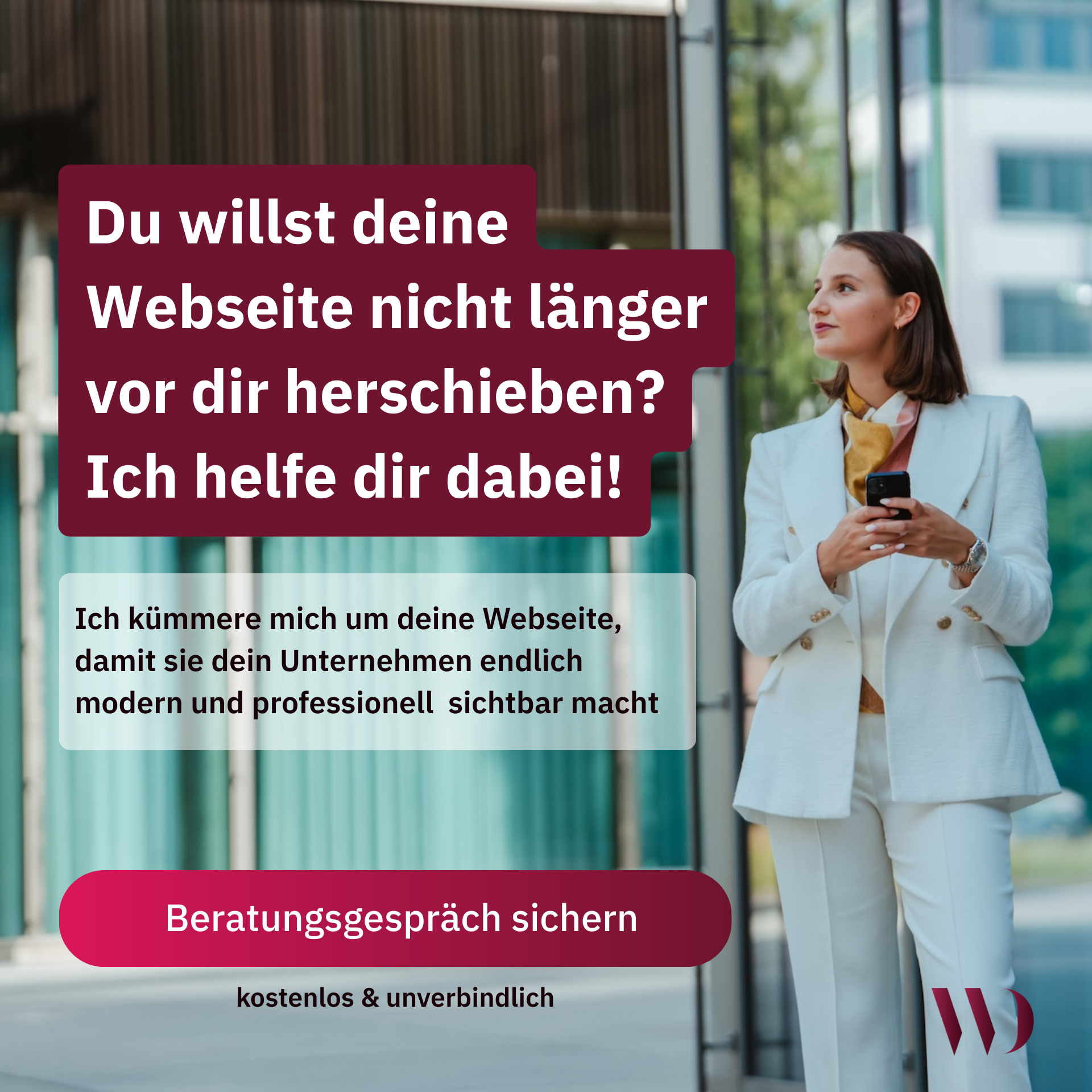 Elena Baruc-Westhäuser Facebook ad: Webseite: kostenlose Erstberatung