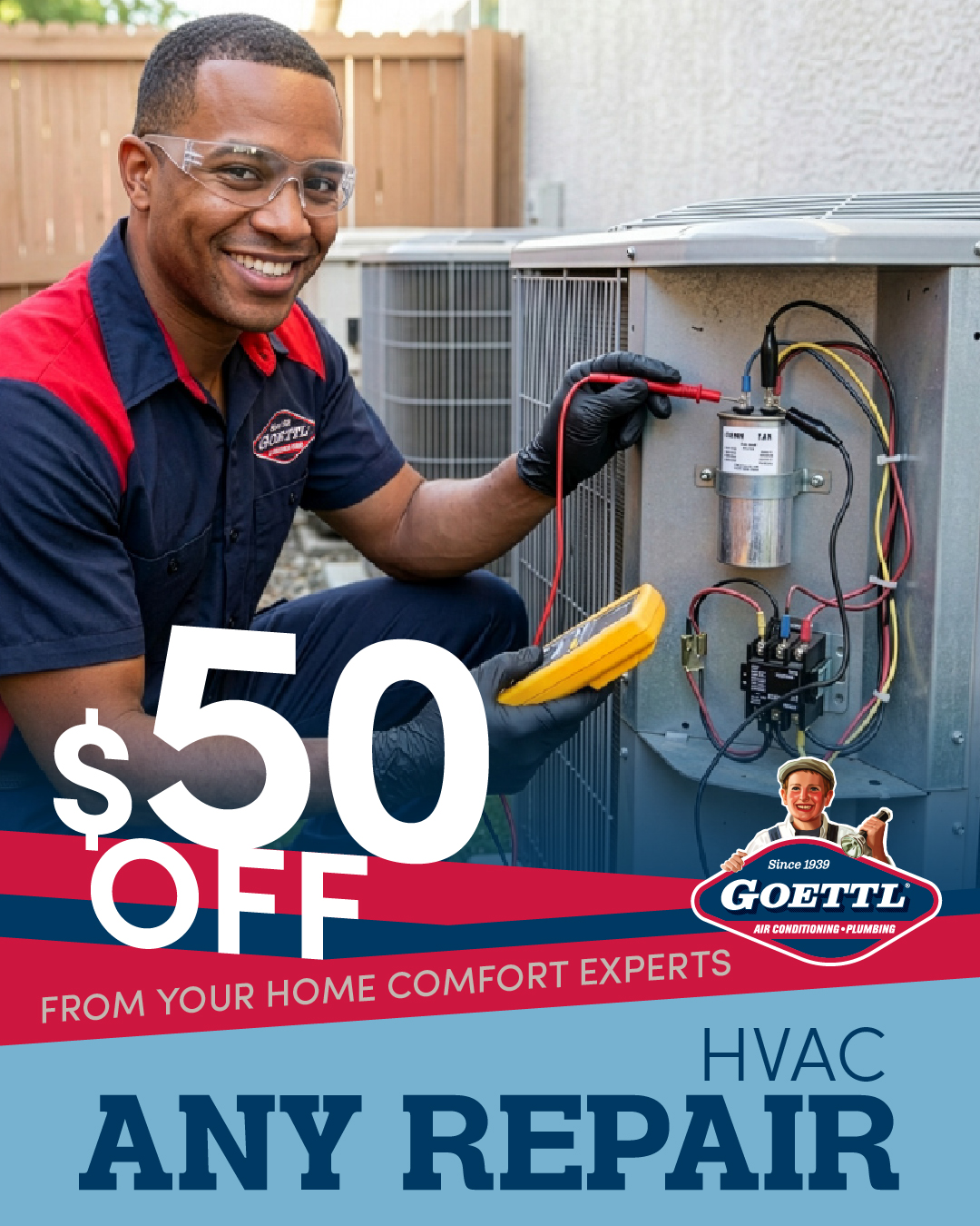 Goettl Air Conditioning & Plumbing Facebook ad