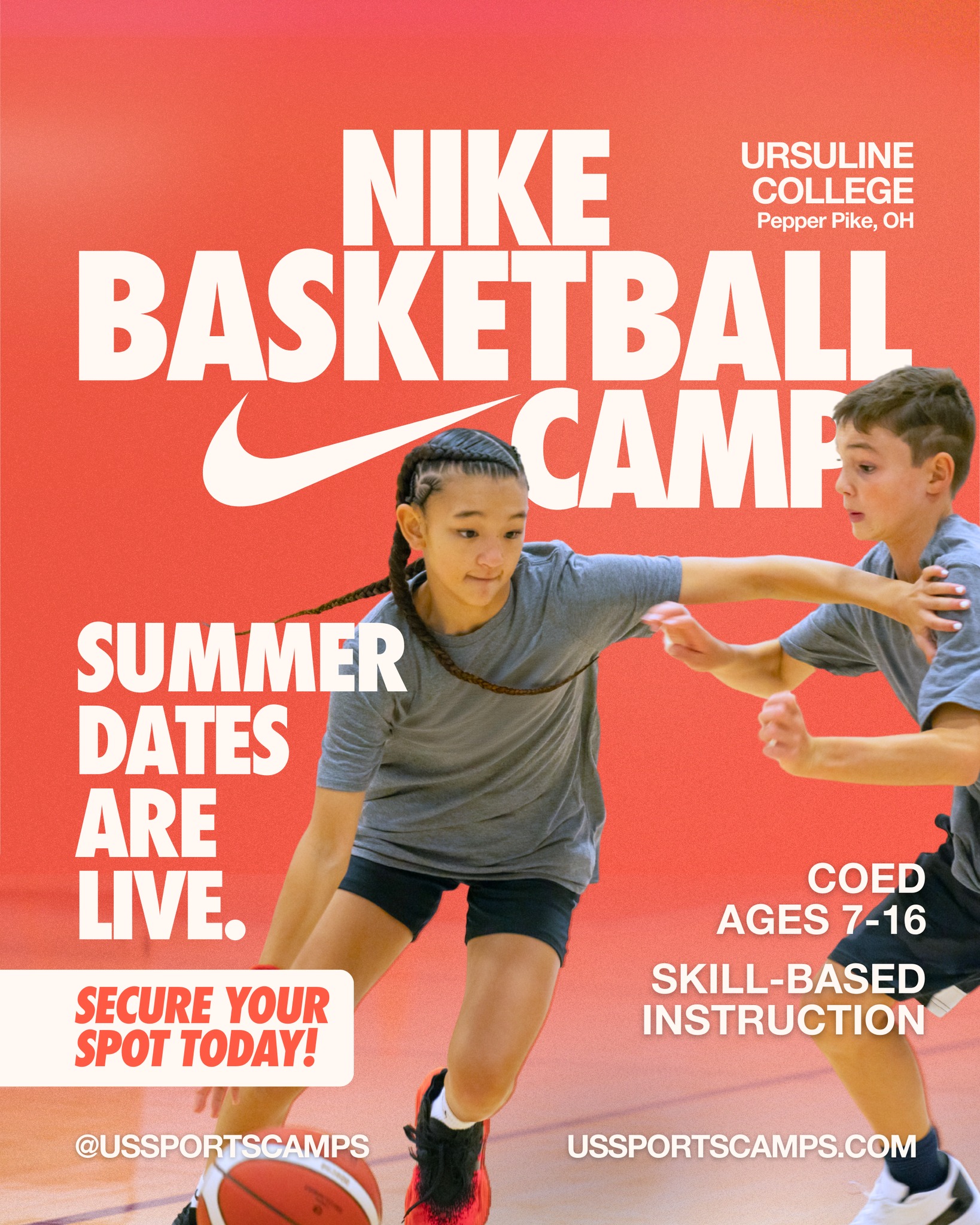 Run The Show - Ohio Facebook ad: Nike Basketball Camp at Ursuline College - 2026 | US…