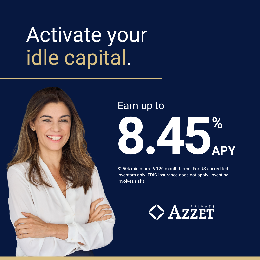 Azzet Private Facebook ad: Your Savings Earning 1-2% While Inflation Eats Your Wealth?
