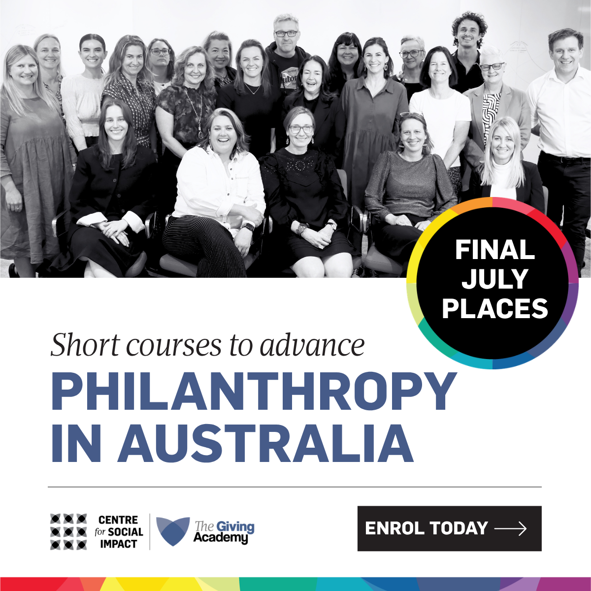 Centre for Social Impact Facebook ad: Study with The Giving Academy Online