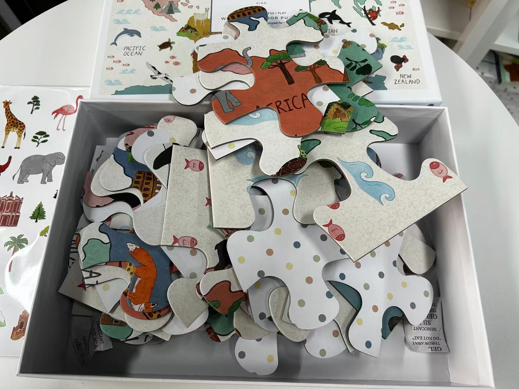 Shenzhen Colorfine Printing Co., Ltd Facebook ad: Children's Floor World Map Puzzle printed by Colorfine