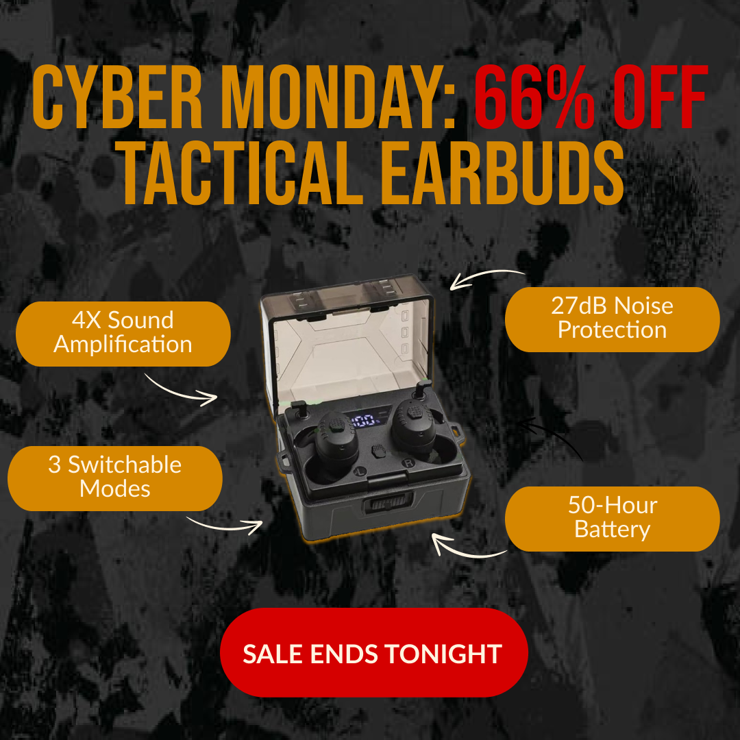 Tracker Dan Facebook ad: Tactical Earbuds for Hunters