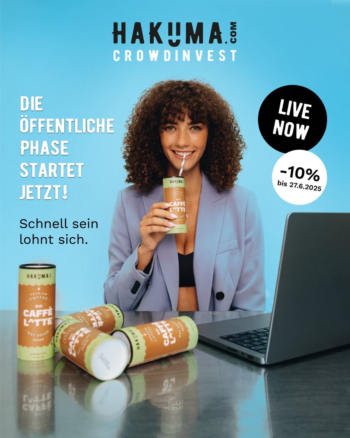 HAKUMA Facebook ad: Home | HAKUMA - Revolutionäre Pflanzendrinks für unterwegs