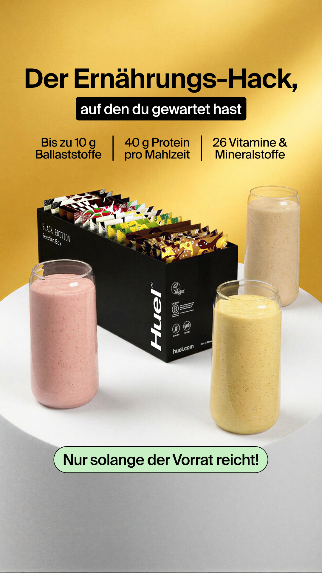 Huel Facebook ad