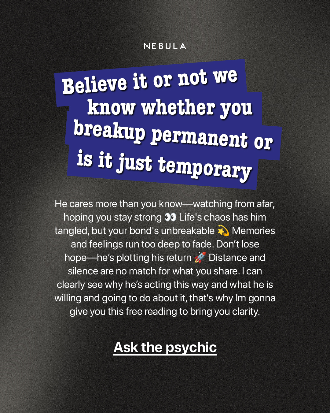 Your Relationship Advisor Facebook ad