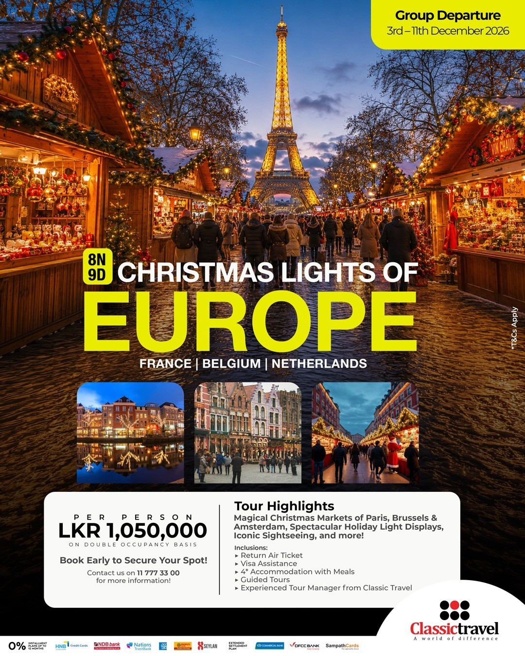 Classic Travel Facebook ad: Experience the magic of the festive season across…