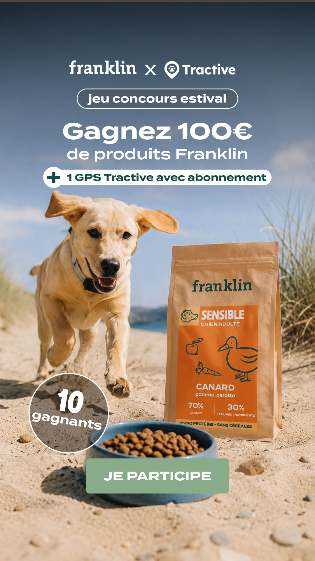 Franklin Pet Food Facebook ad