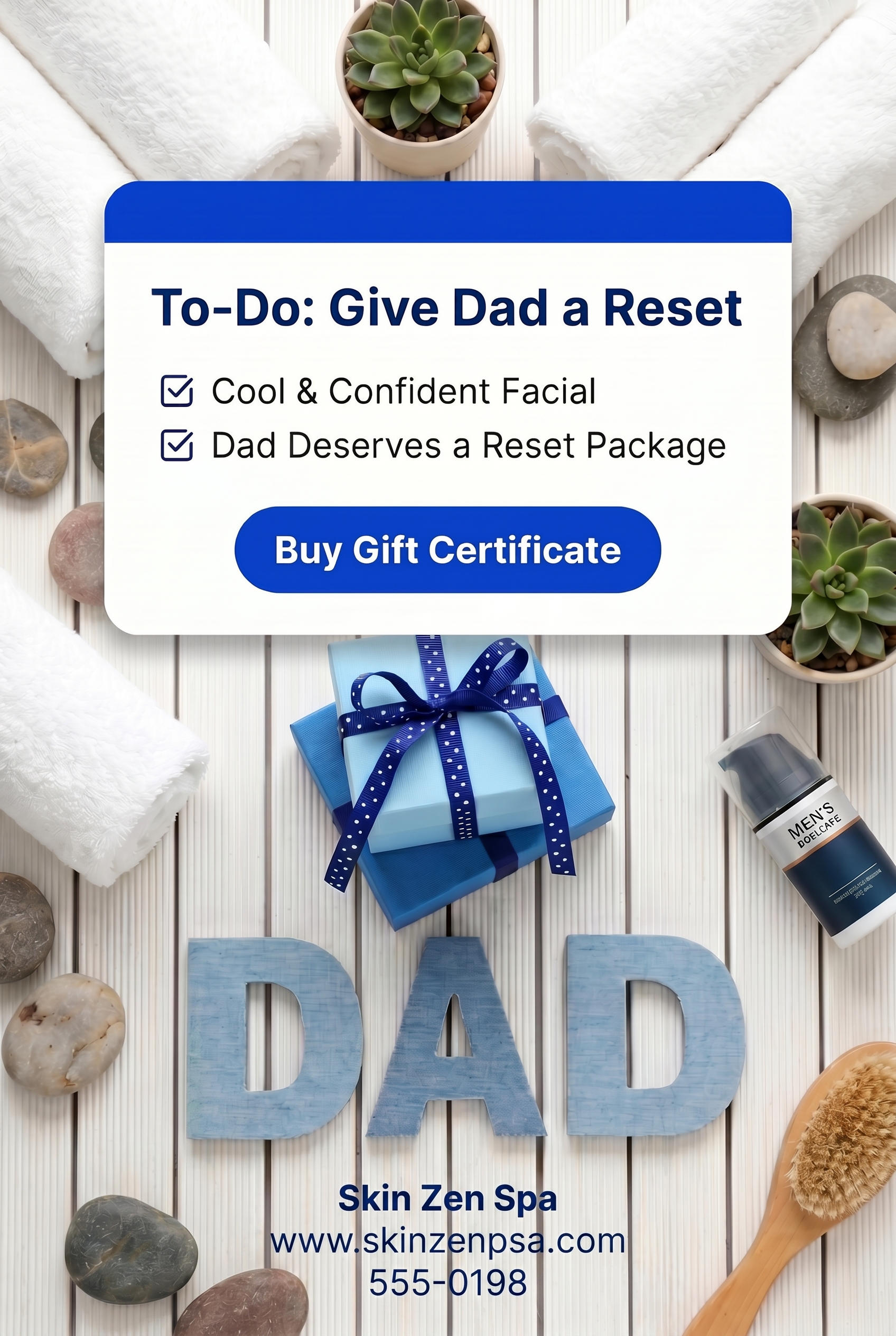 Skin Zen Spa Facebook ad: Skin Zen | Affordable Skin Care | Massage | Facials | Gift…