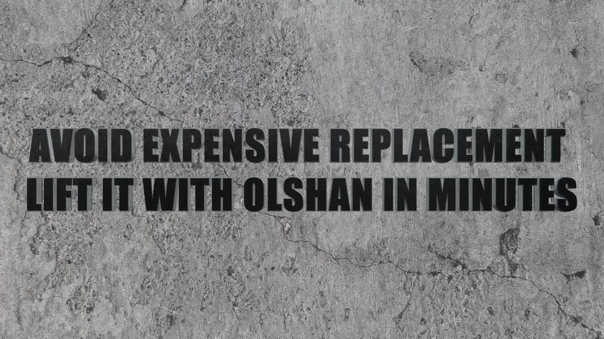 Olshan Foundation Repair Facebook ad: Fix Damaged Concrete - Clean & Fast