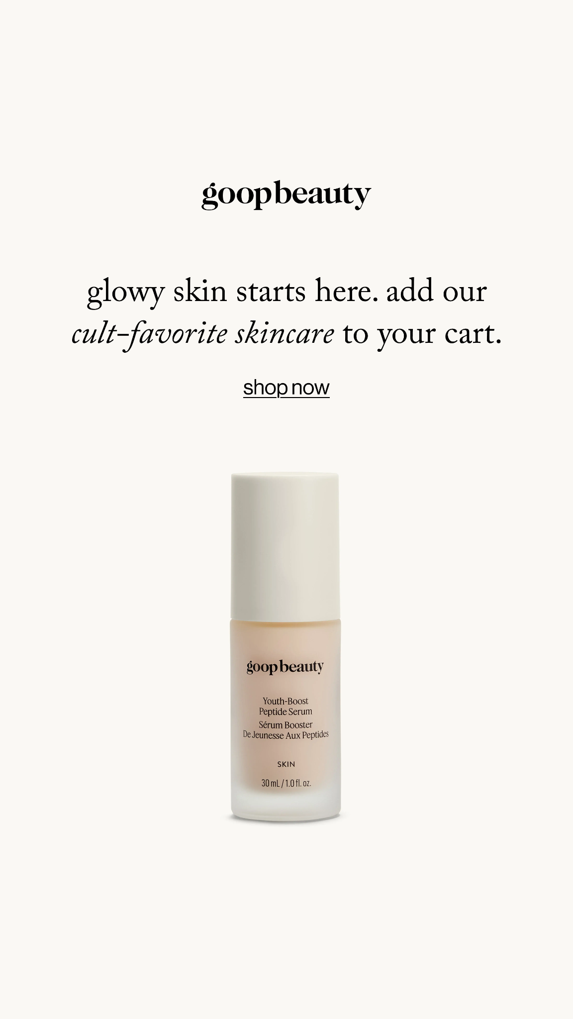goop Facebook ad