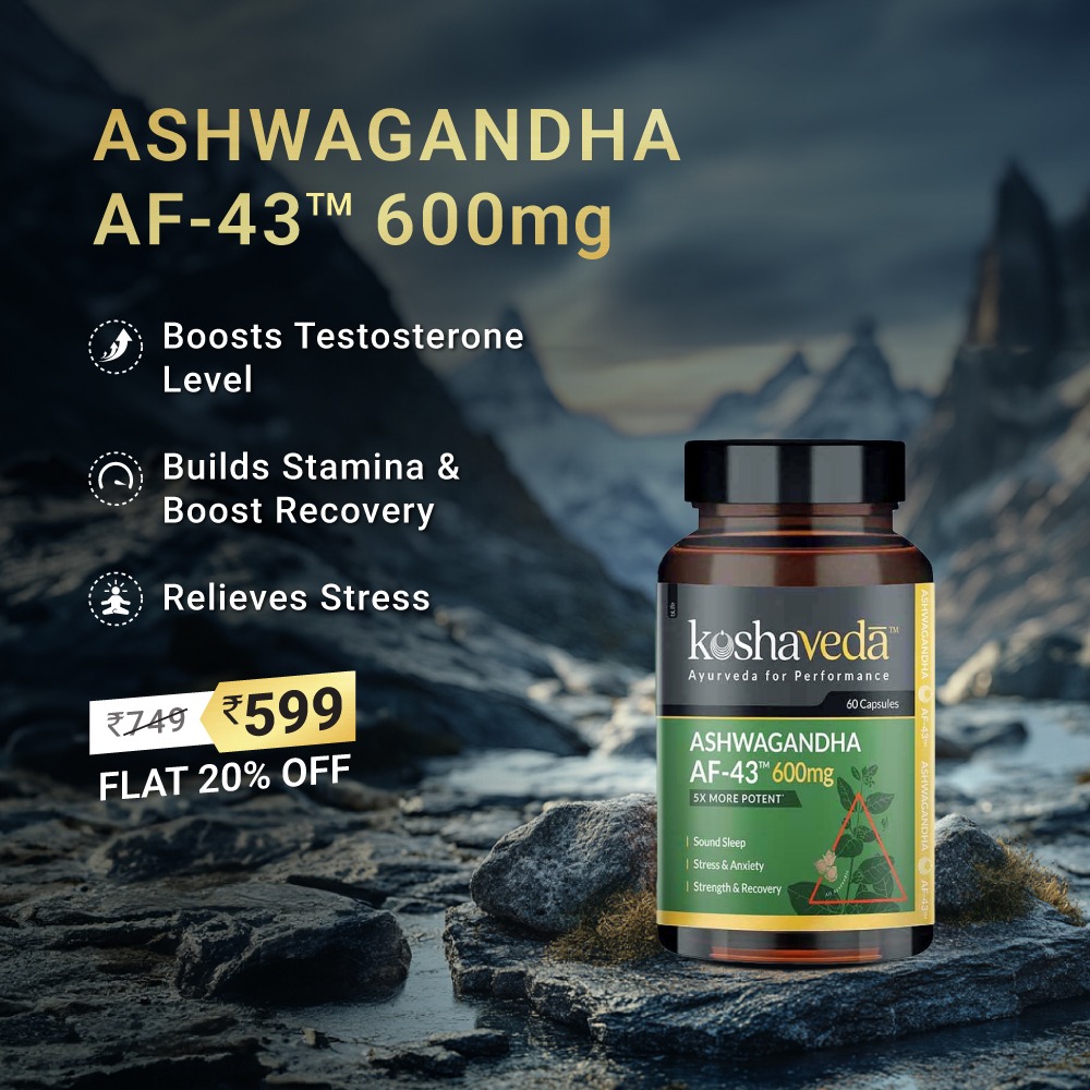 MB KoshaVeda Facebook ad: Reduces Stress Promotes Faster Recovery Improves Sleep…
