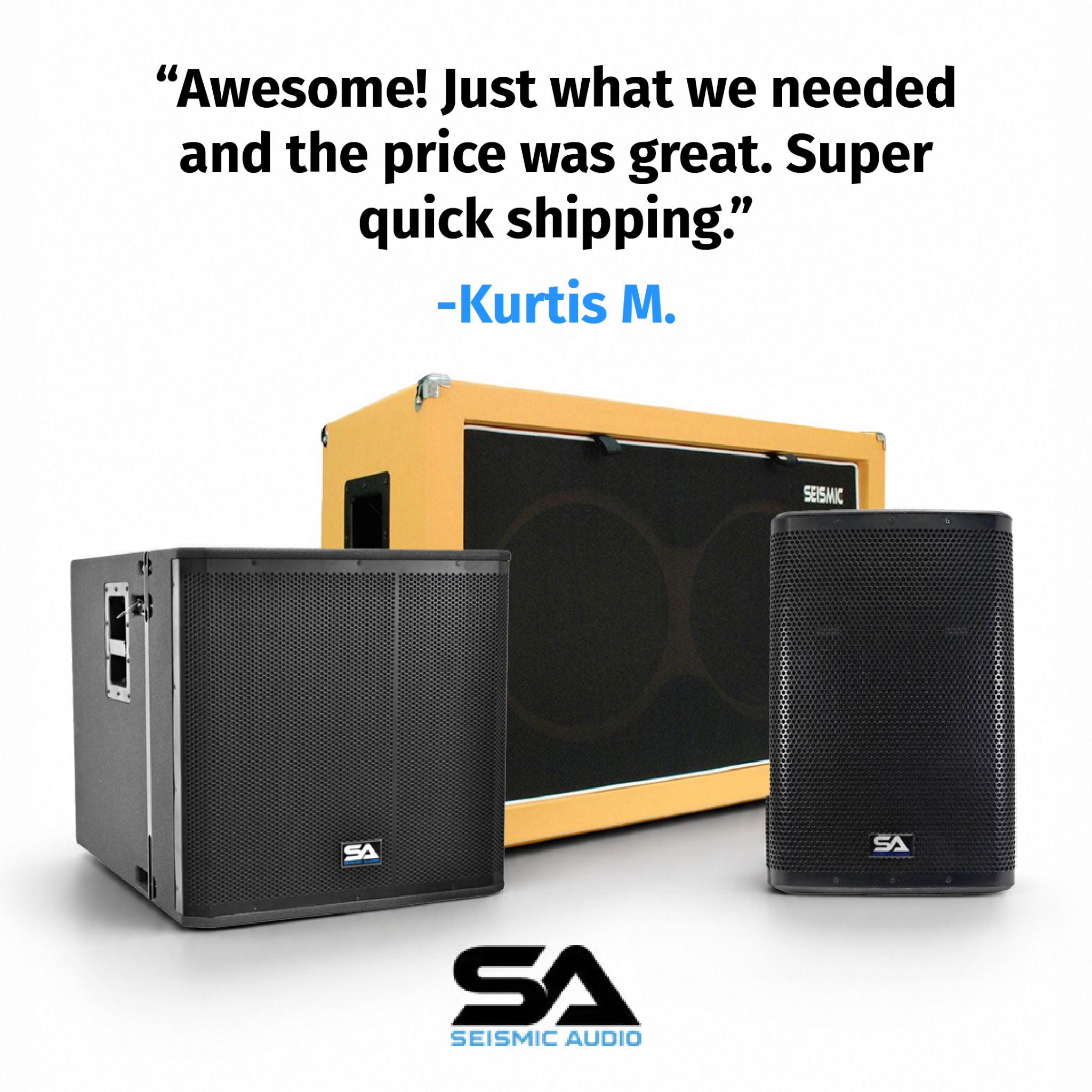 Seismic Audio Speakers Facebook ad