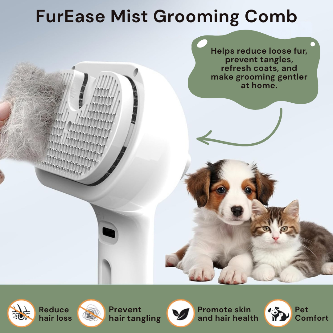 doux paws Facebook ad: FurEase Mist Grooming Comb