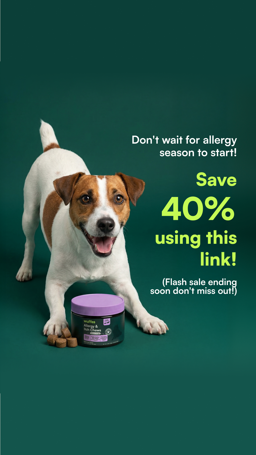 Wuffes Facebook ad