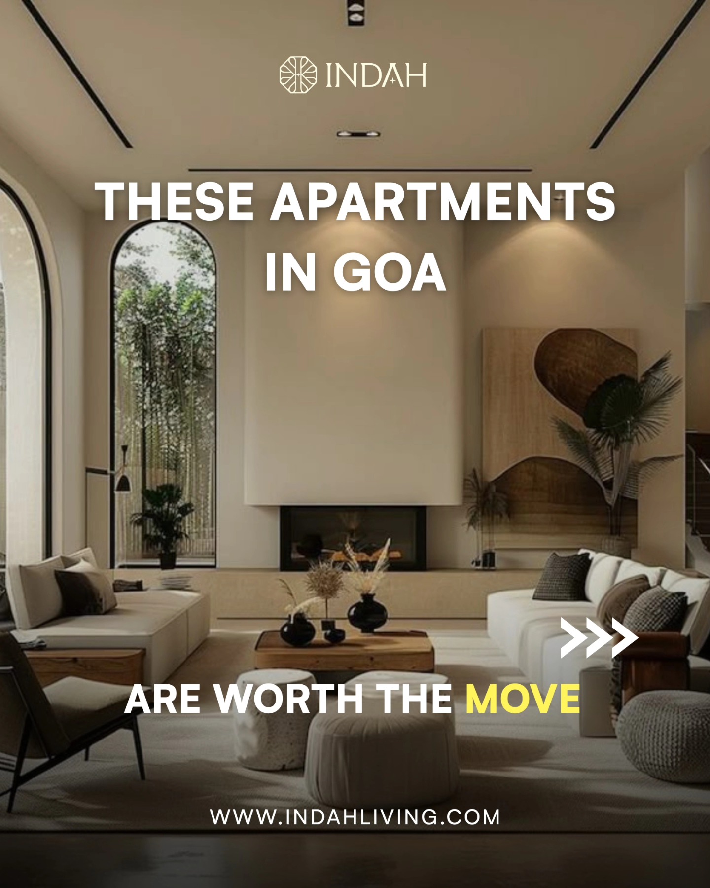 Indah Living Facebook ad: Looking for a premium apartment in Goa?