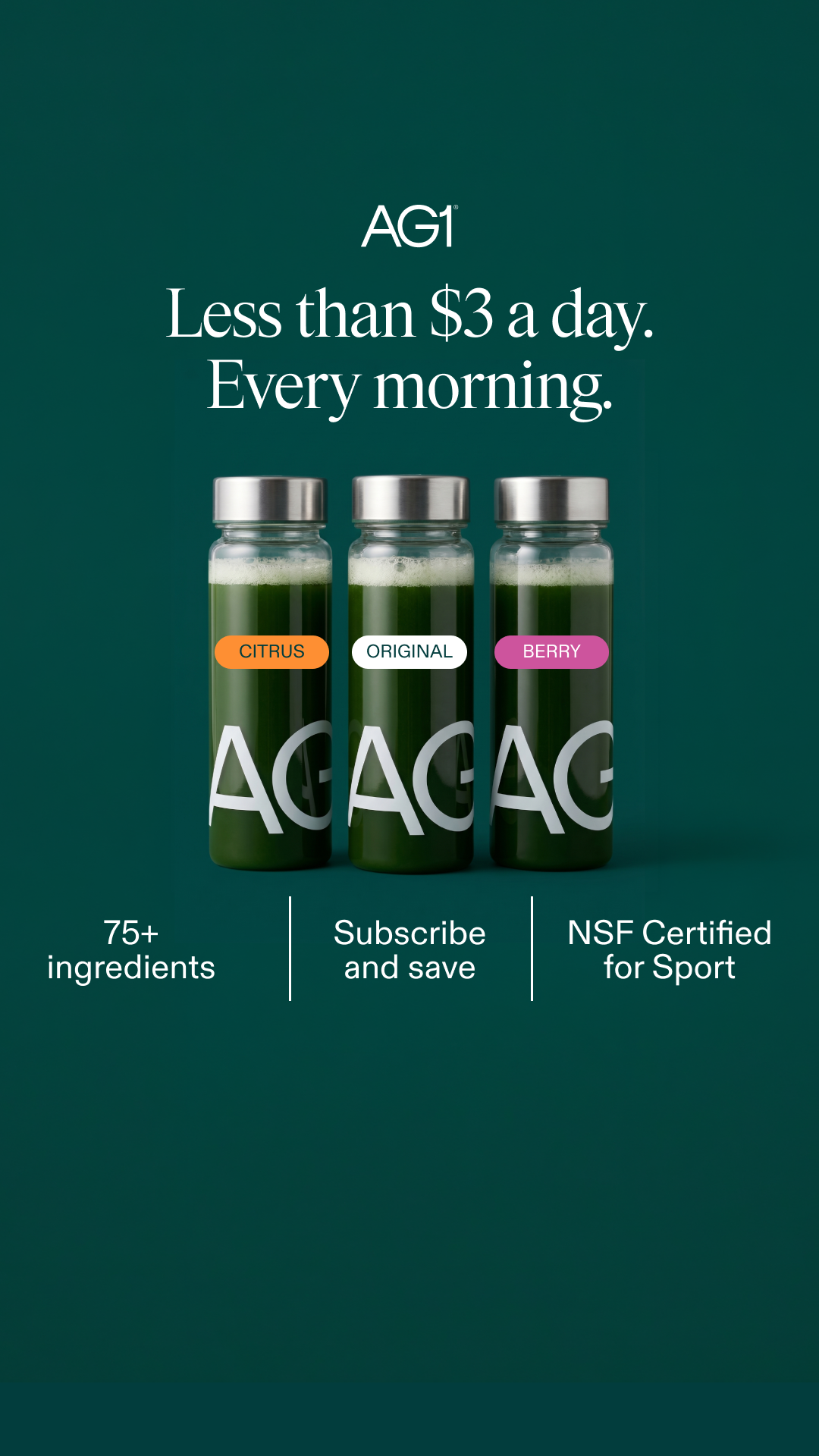 AG1 by Athletic Greens Facebook ad