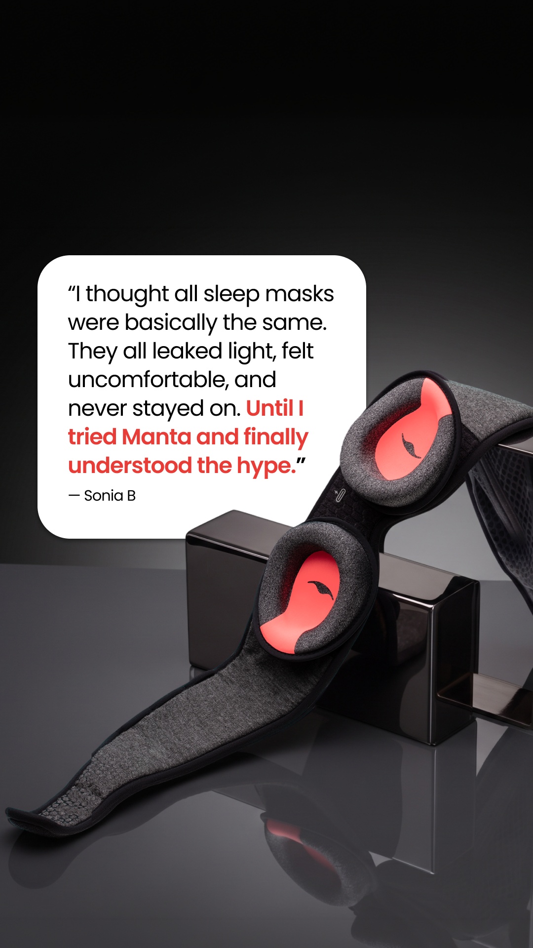 Manta Sleep Facebook ad