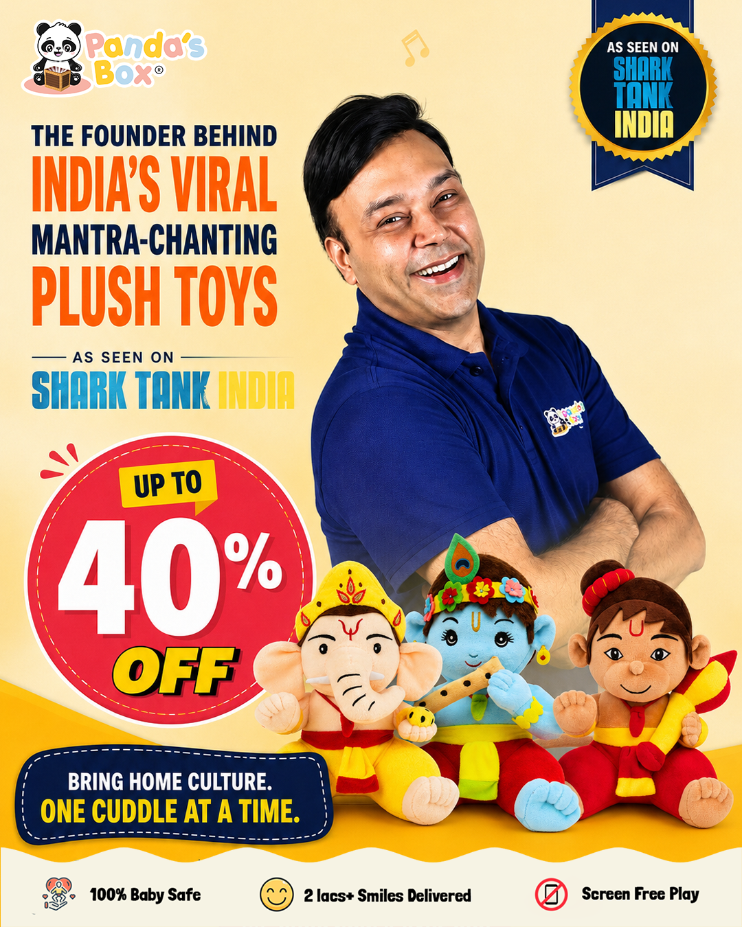 Panda’s Box Tales Facebook ad: Mantra Chanting Plushies