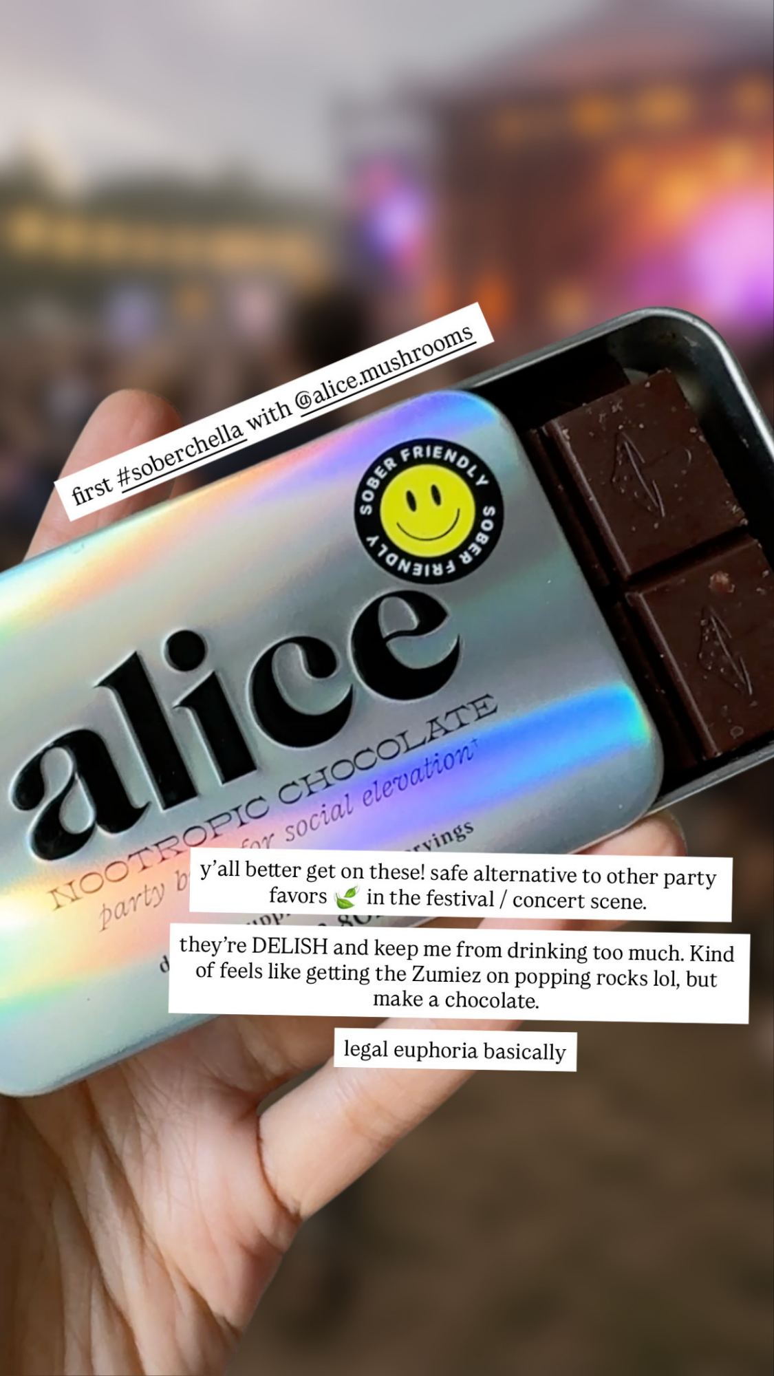 Alice Mushrooms Facebook ad