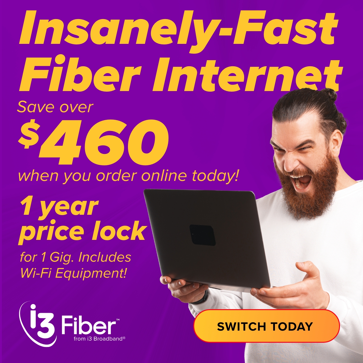 i3 Broadband Facebook ad
