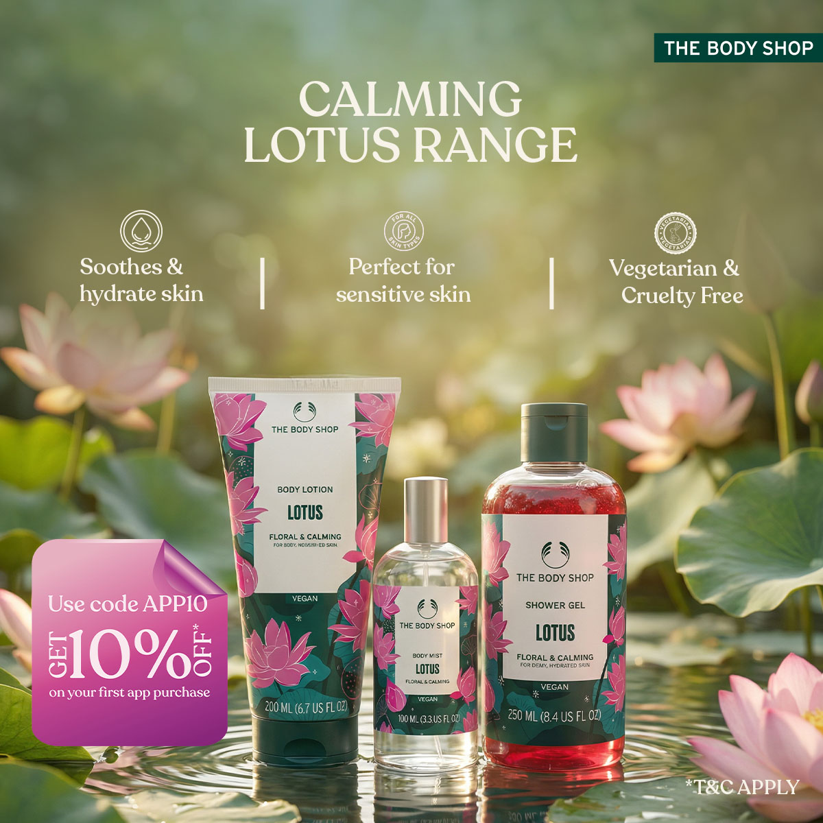 The Body Shop Facebook ad
