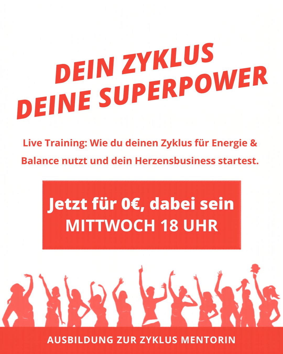 Zyklus Mastery Community Facebook ad: Live am 27. Mai