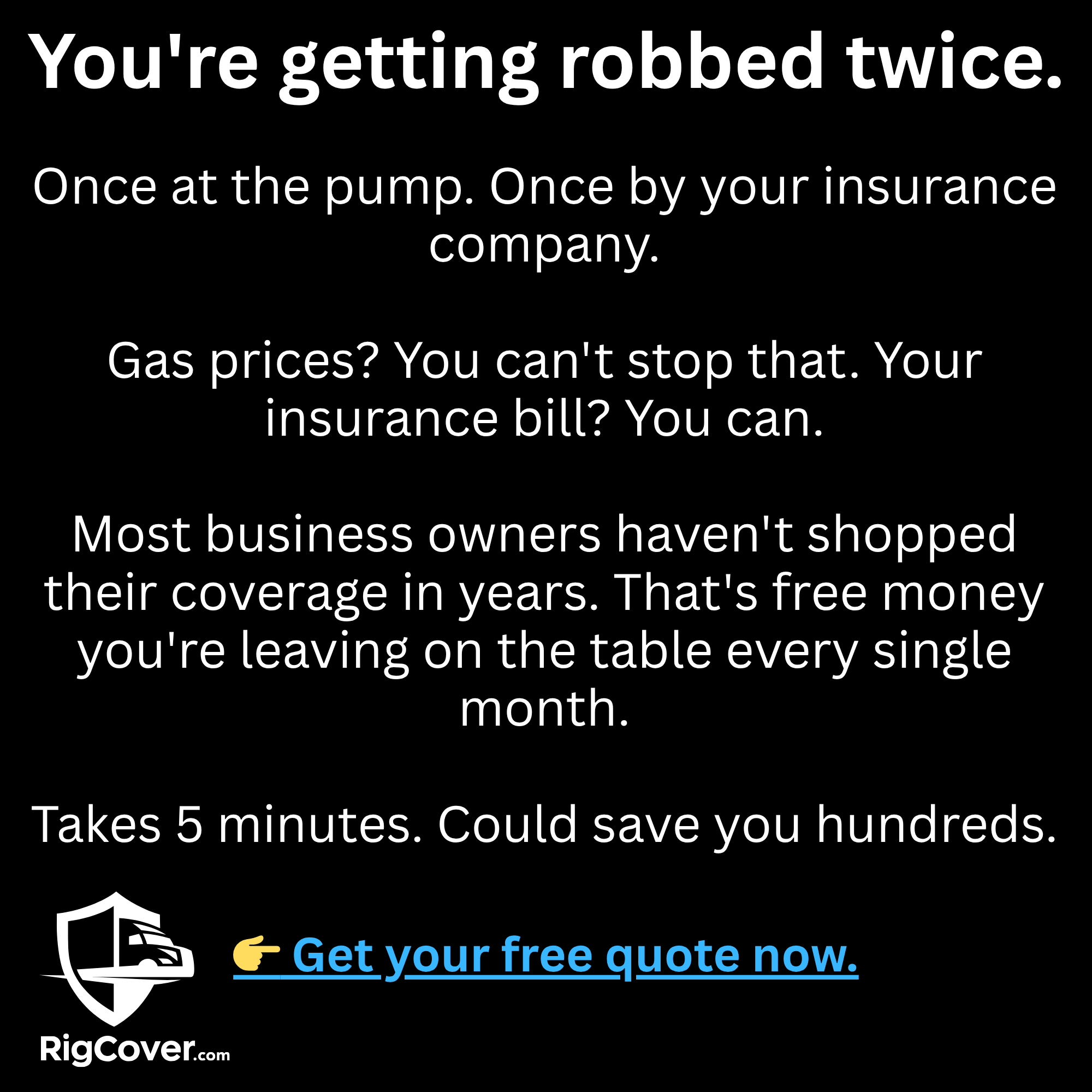 RigCover.com Facebook ad