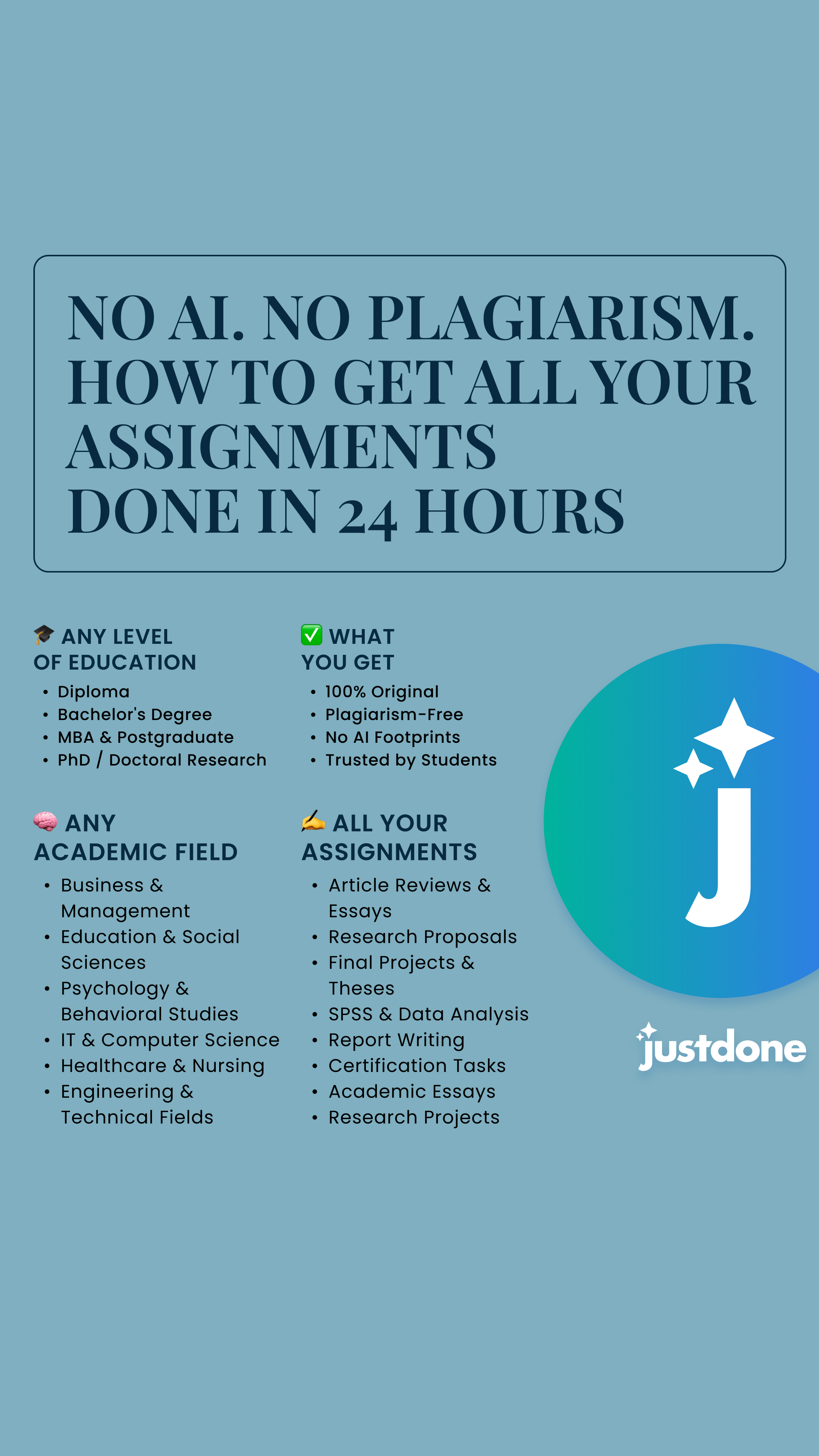Justdone: All-in-one AI tool  Facebook ad