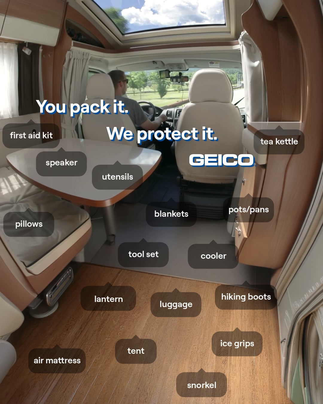 GEICO Facebook ad: RV Insurance with GEICO