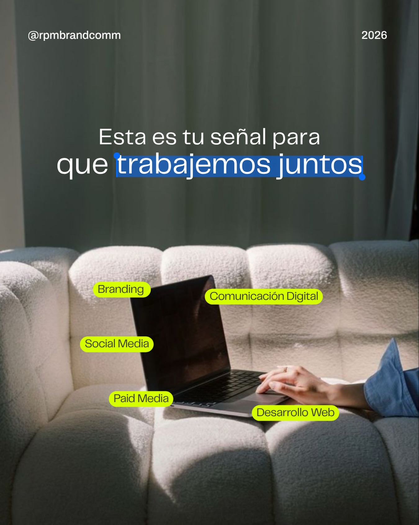 RPM Brand & Comm Facebook ad: Transformamos ideas en marcas con estrategia.