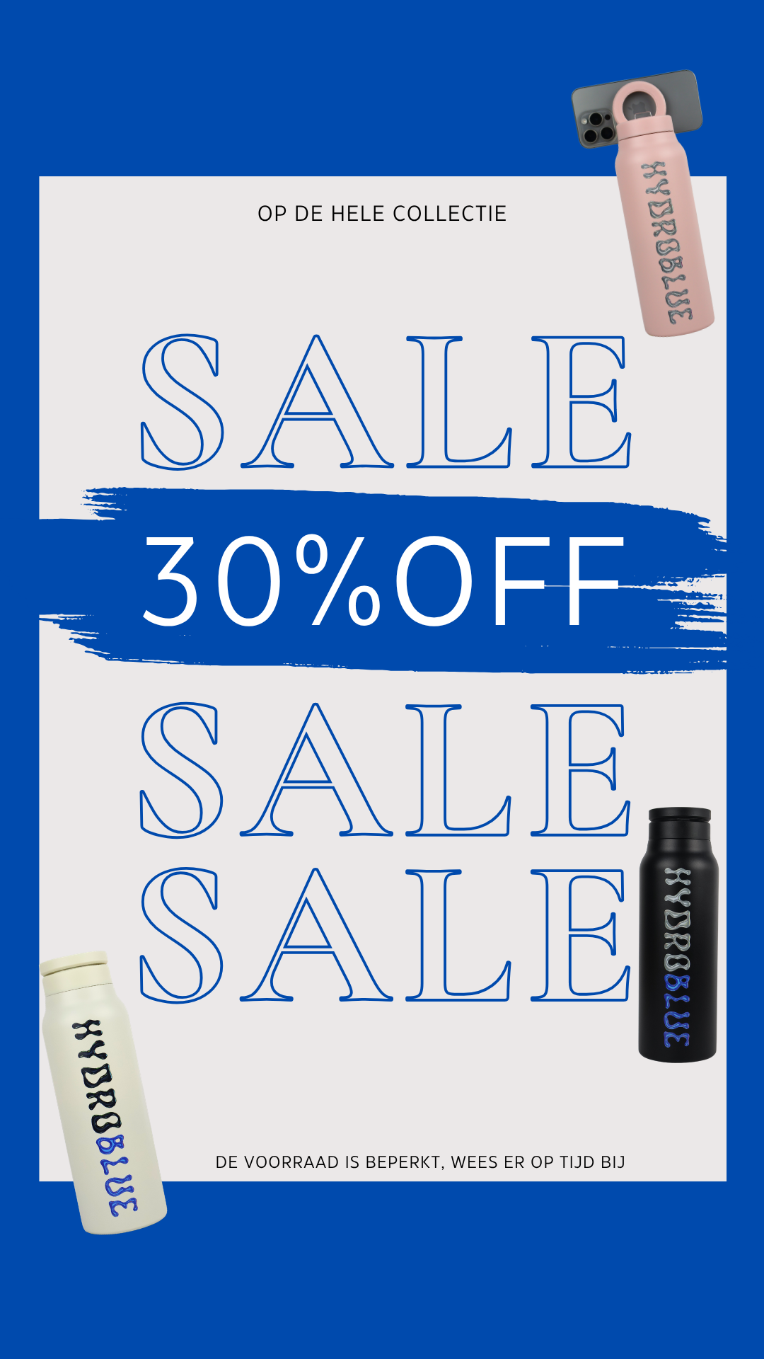 Hydroblue Facebook ad: Je wacht er al lang op, nu is het zover