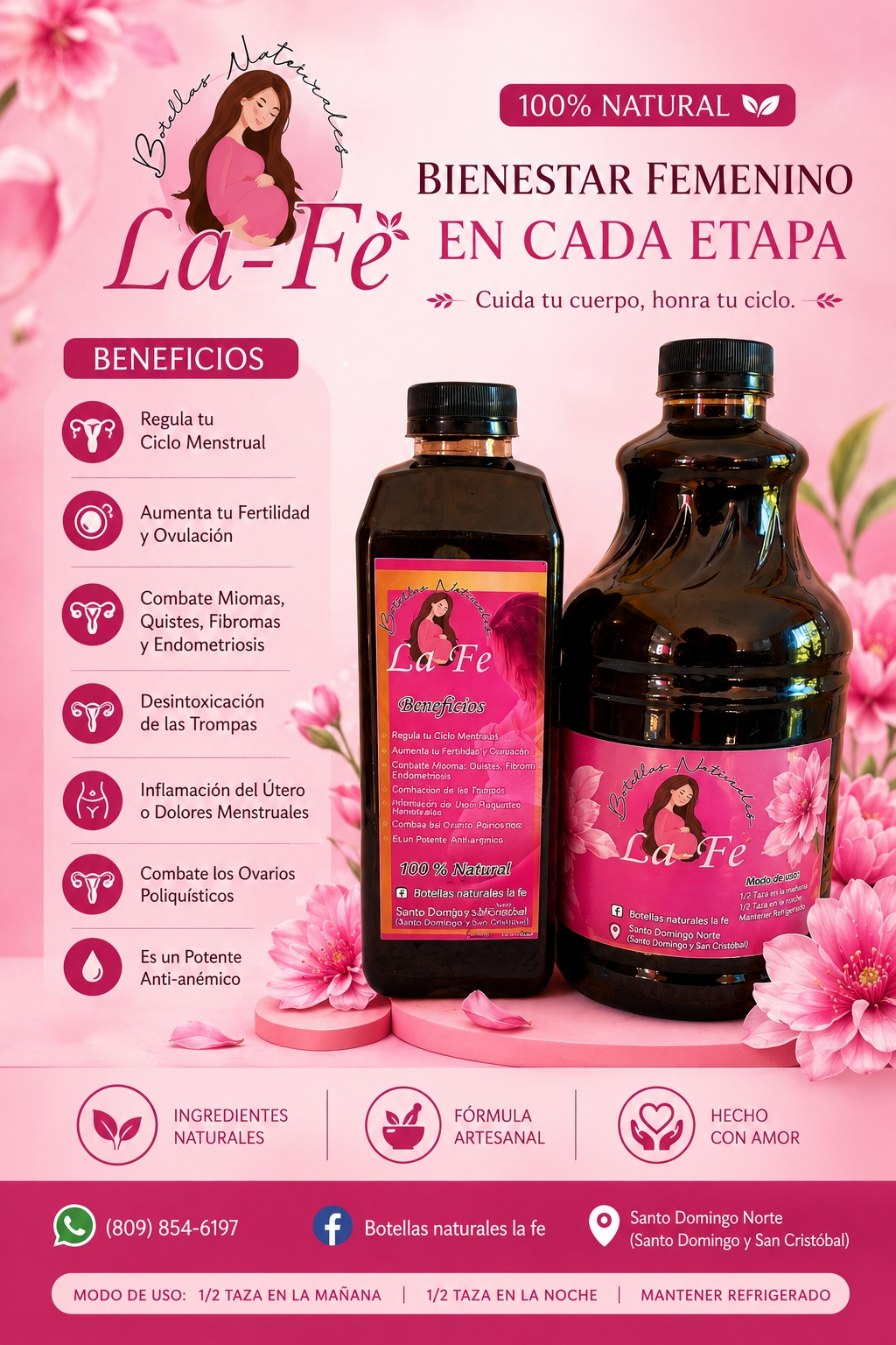 Botellas Naturales La Fe Facebook ad: BOTELLAS NATURALES PARA LIMPIEZA SALIR EMBARAZADA…