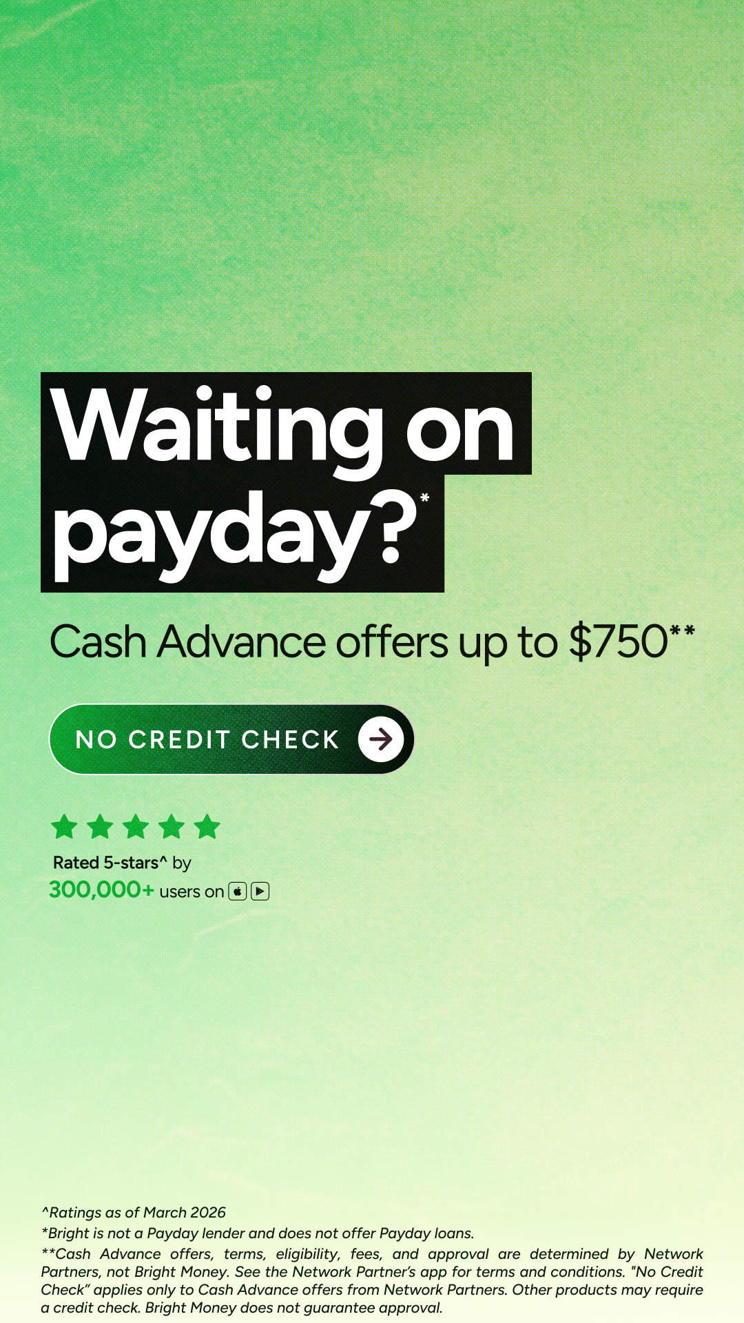 Bright Money Facebook ad