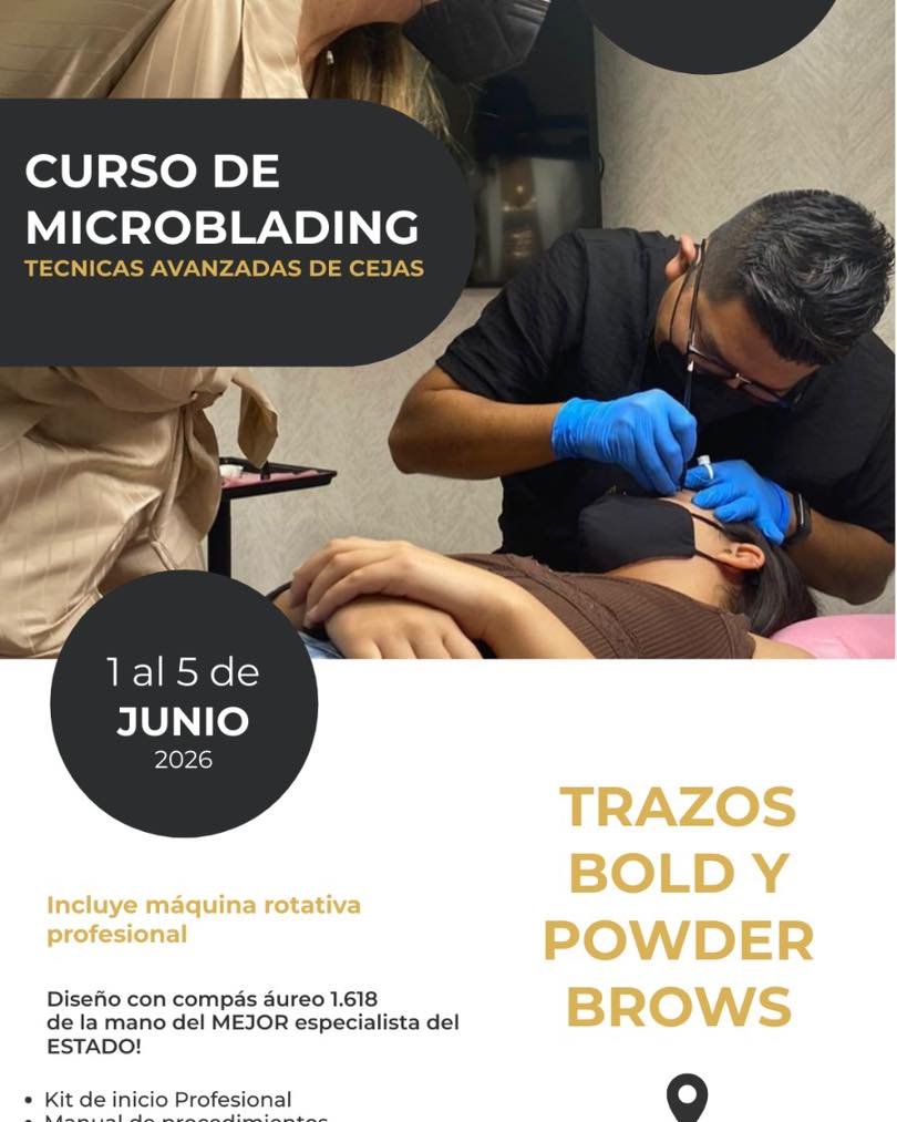 Abel Caballero Phibrows Boldbrows y PowderBrows Facebook ad: SEGUNDO CURSO DEL 2026, MICROBLADING Y TÉCNICAS DE…