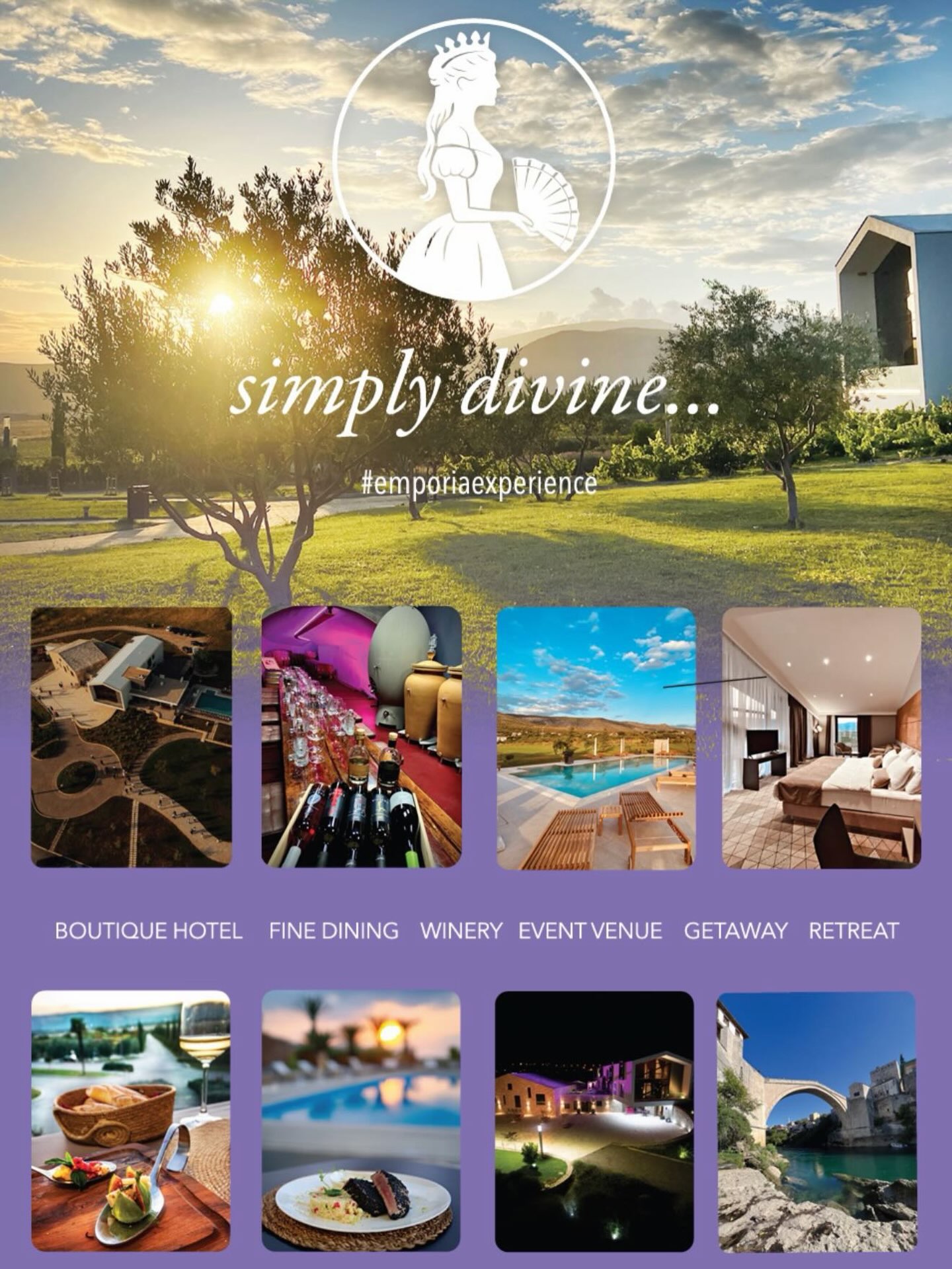 Emporia hotel wine and dine Facebook ad from Jul 7, 2026