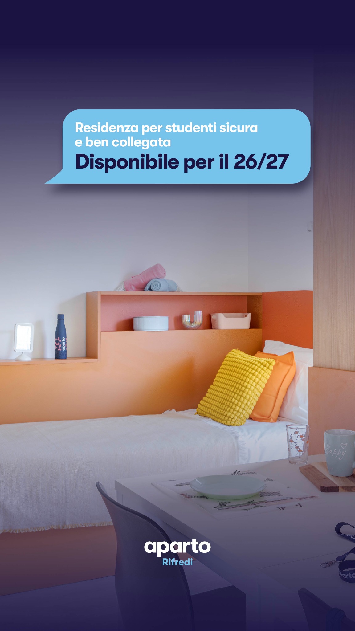 Aparto student Italy Facebook ad from Jun 10, 2026