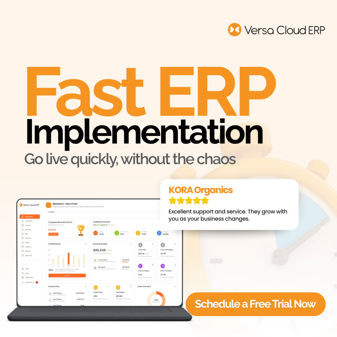 Versa Cloud ERP Facebook ad