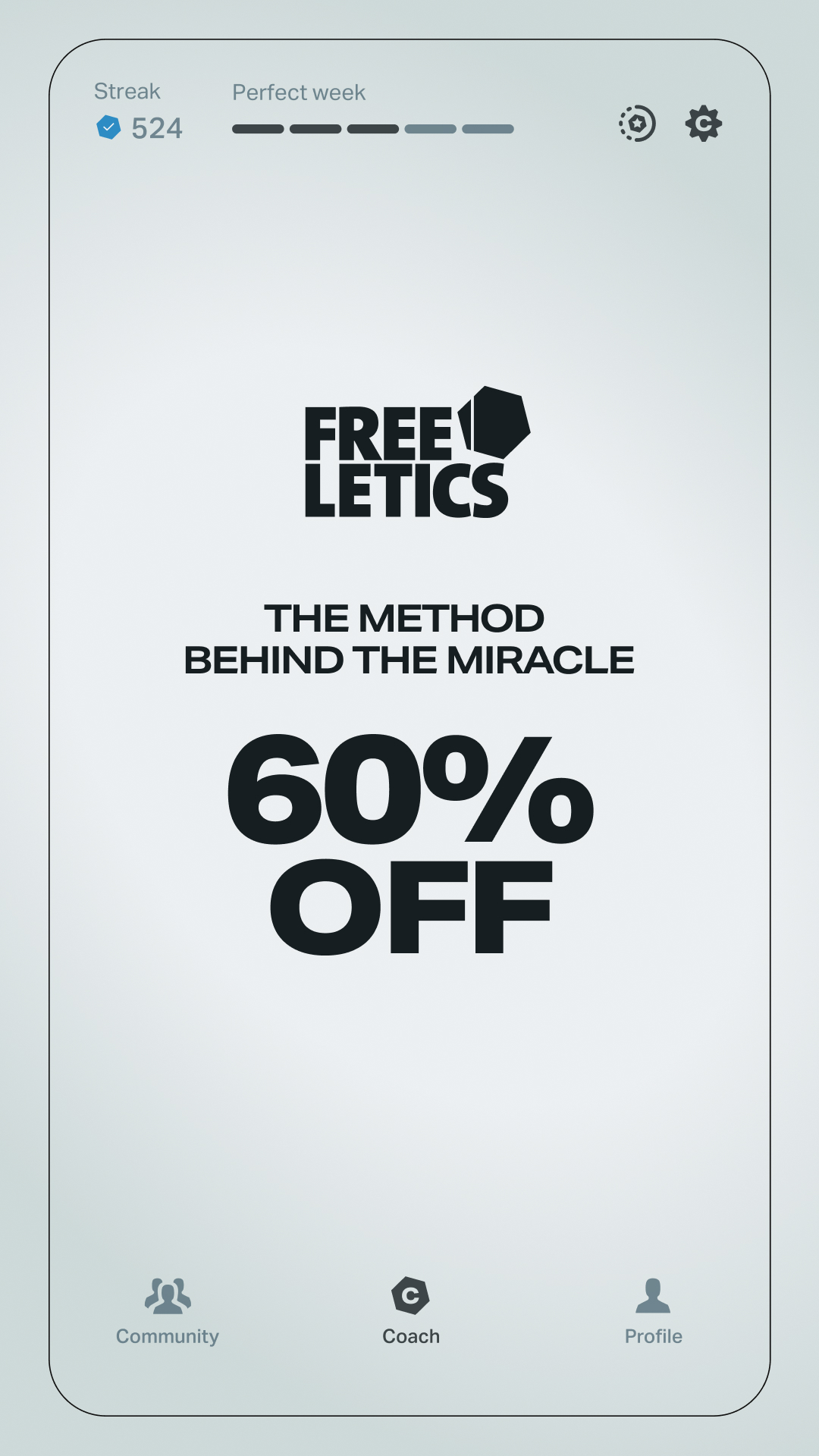 Freeletics Facebook ad