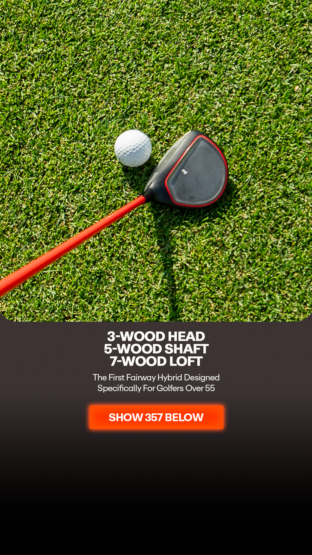 Performance Golf Facebook ad