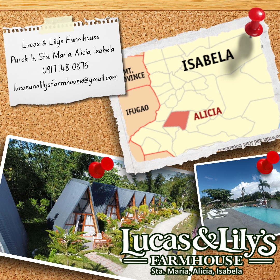 Lucas and Lily's Farmhouse Facebook ad: Madaling puntahan. Mahirap kalimutan.