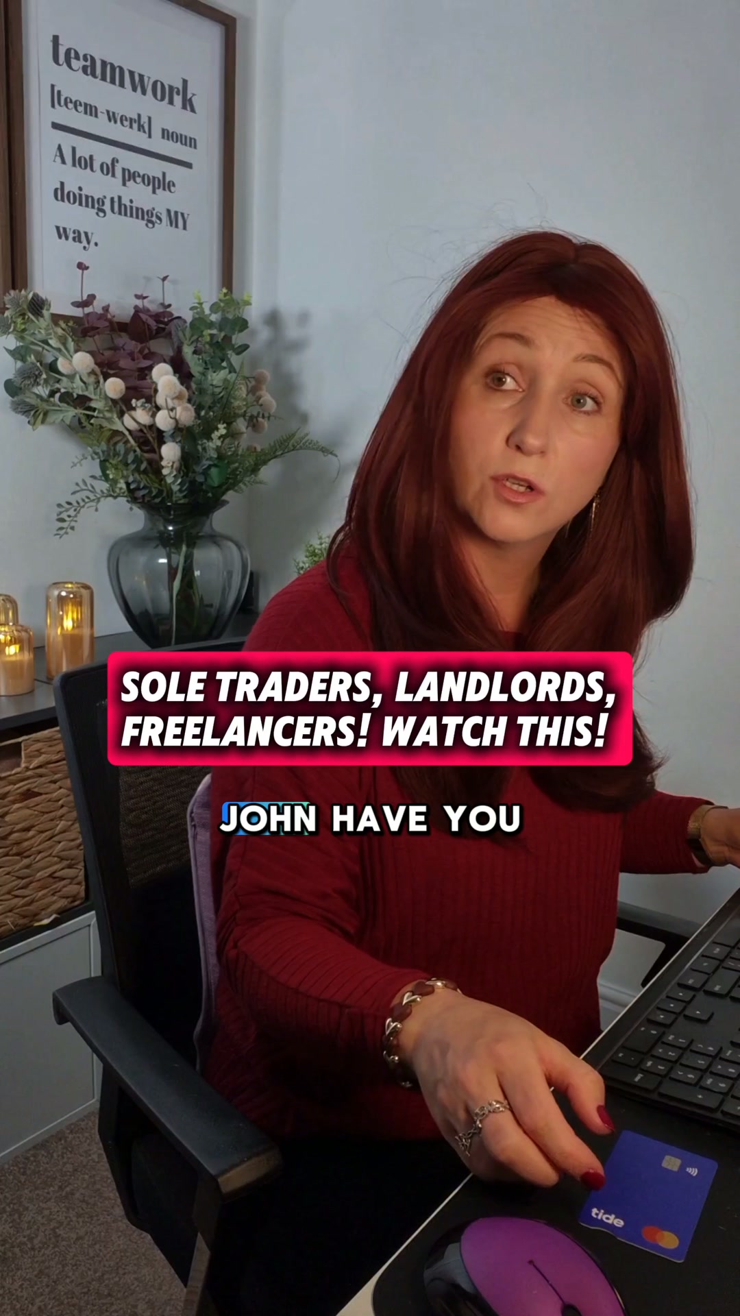 Tide Banking Facebook ad: Open a Free MTD Ready Business Account
