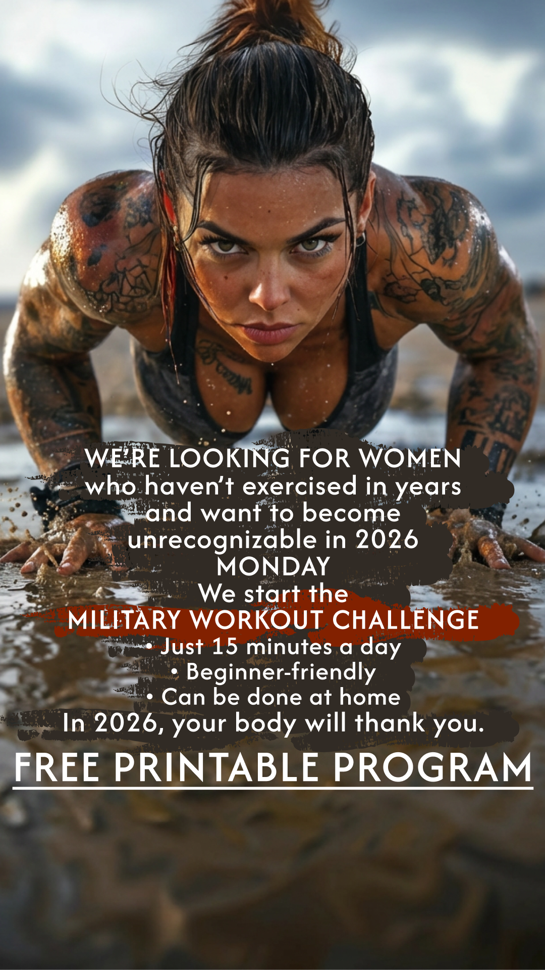 28 Day Challenge. Facebook ad: Get Your Training Plan