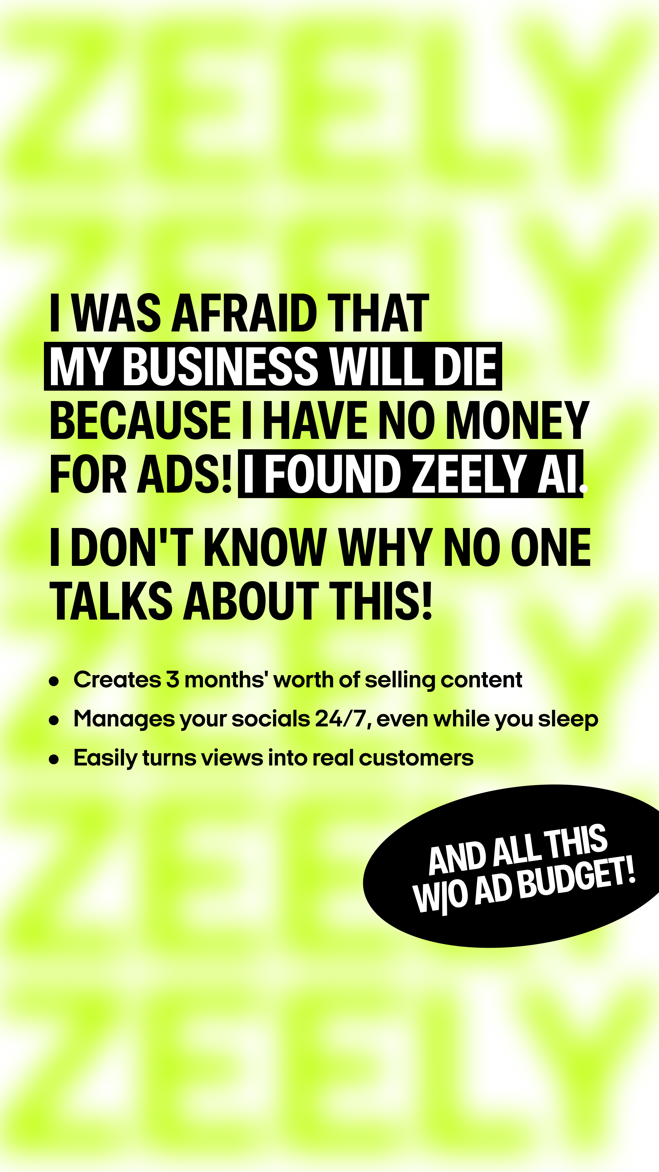 Zeely Facebook ad