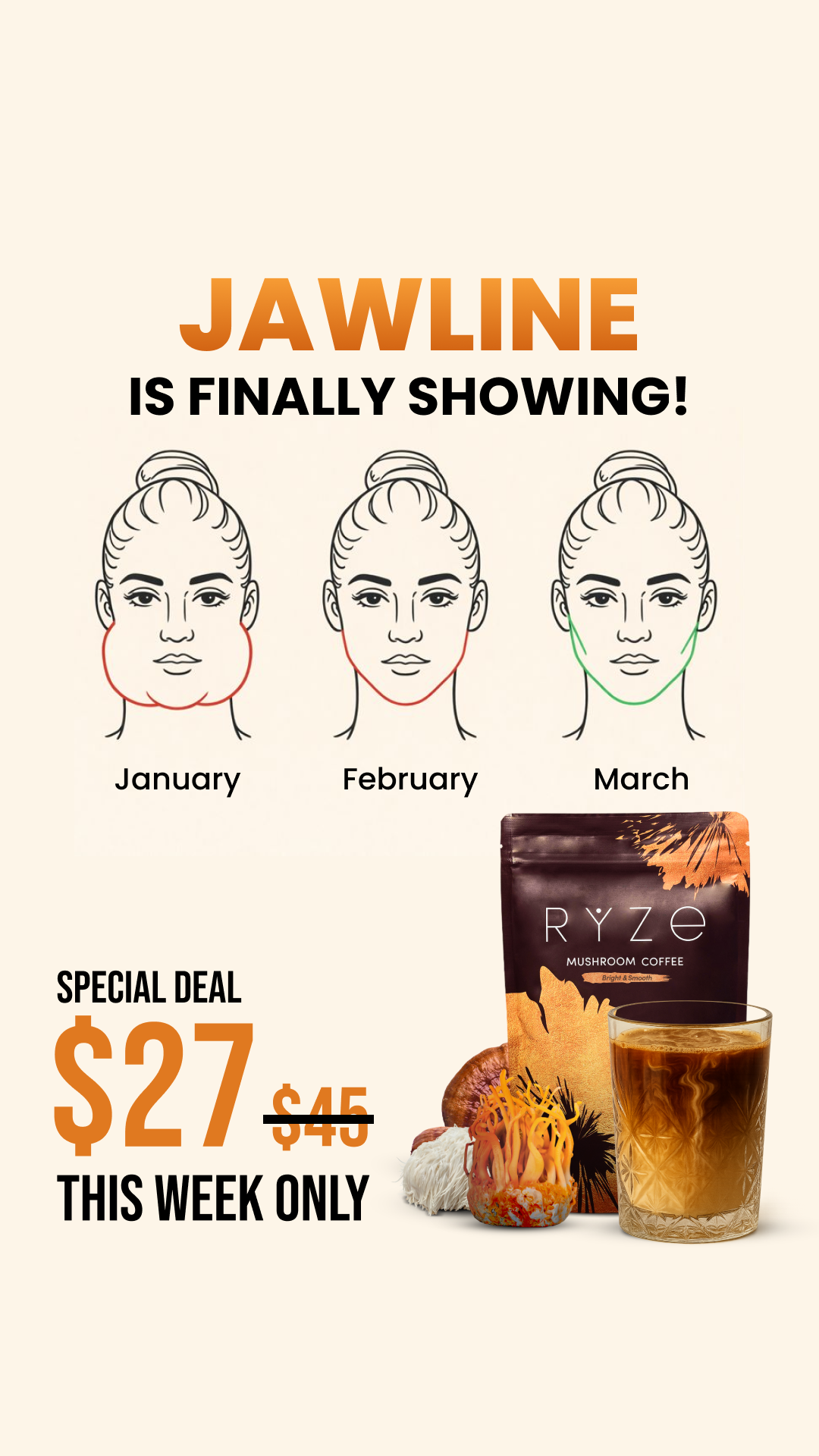 RYZE Superfoods Facebook ad