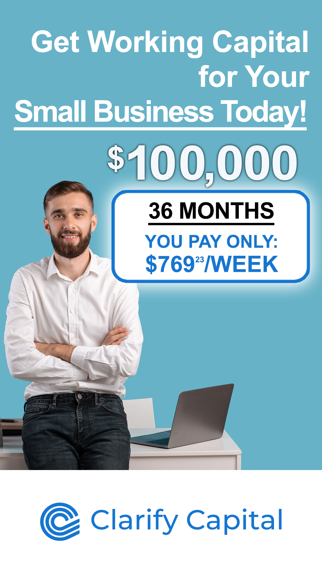 Clarify Capital Facebook ad from Oct 1, 2024