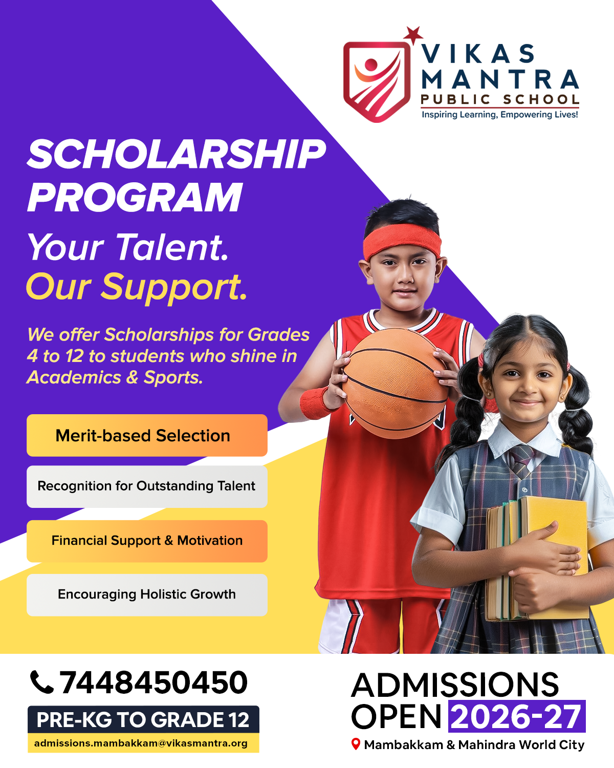 Vikas Mantra Public School Mamabakkam Facebook ad