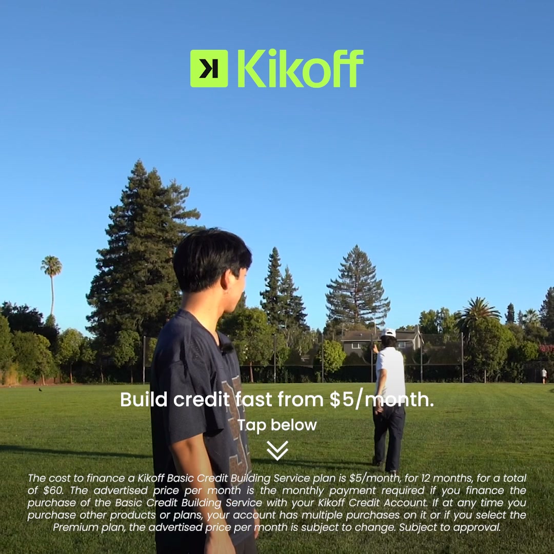 Kikoff Facebook ad: Zero interest. No credit check.